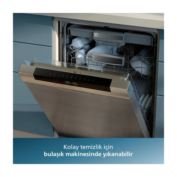 NA350/00 3000 Serisi Airfryer Çift Hazneli, Rapid Air Plus Teknolojisi, 8 Ayarlı Dijital Ekran, HomeID Uygulaması, - Resim 9