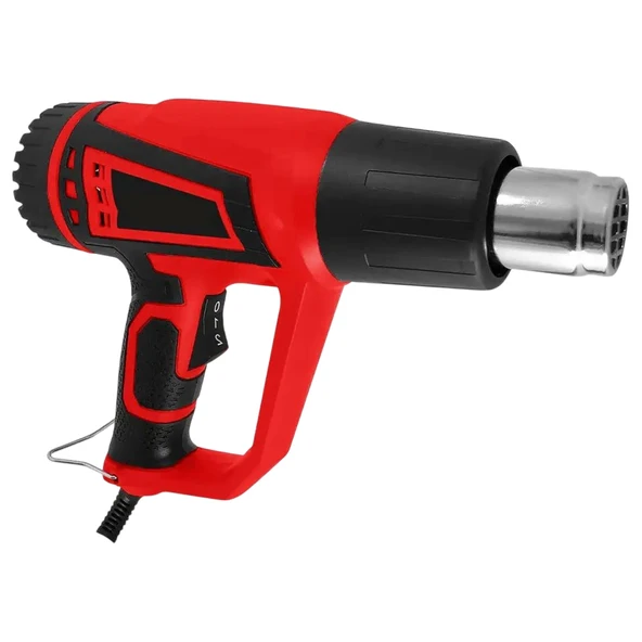 Sıcak Hava Tabancası 2 Kademeli 2000W Profesyonel Ayarlanabilir Isı Tabancası Dayanıklı Tasarım - Resim 3