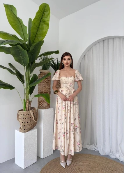 Camila Bağlamalı Elbise - Resim 8