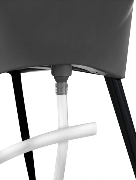 Babyjem Yeni Nesil Elegant Su Tahliyeli Giderli Ayaklı Bebek Küveti Siyah - 3