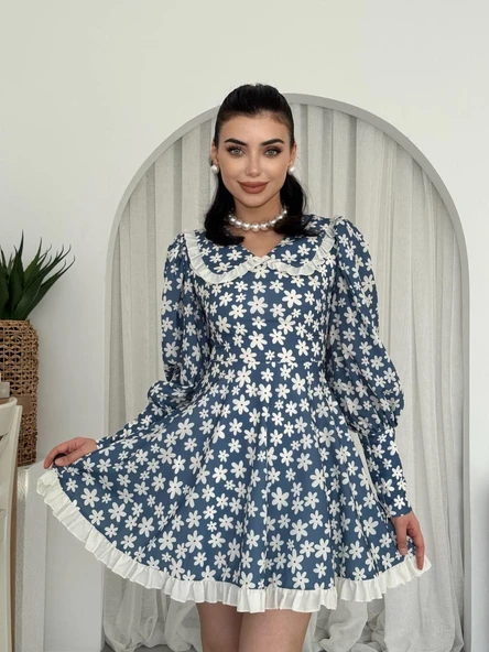 Vero Bebe Yaka Elbise - Resim 2