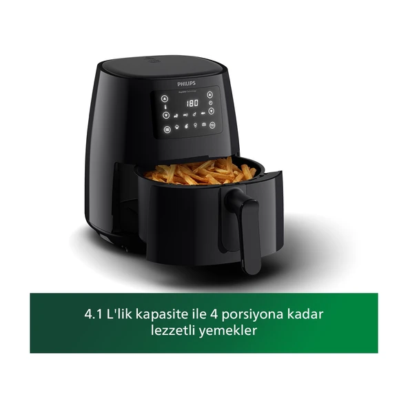 HD9243/90 3000 Serisi Airfryer Large, Rapid Air Teknolojisi 4,1L, 7 Ayarlı Dokunmatik Ekran, Sıcak Tutma Özelliği, - Resim 2