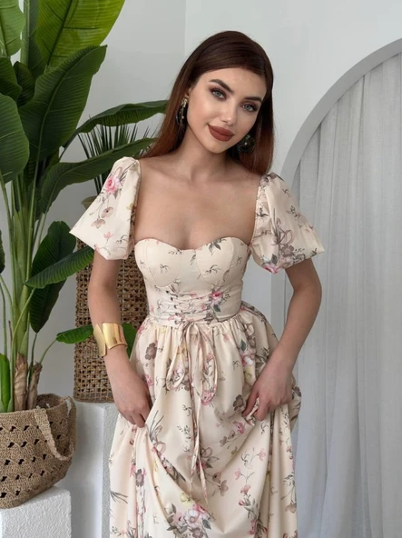 Camila Bağlamalı Elbise - Resim 3