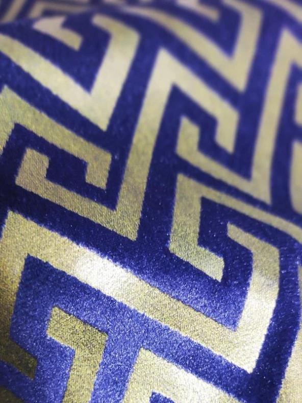 Mrs.Gugar Luxury Gece Mavisi Dikdörtgen Kırlent Kılıfı - 4