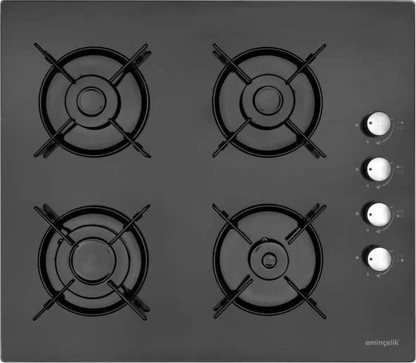 EMİNÇELİK SİYAH CAM 6 PRG TURBO FANLI ANKASTRE SET - 3