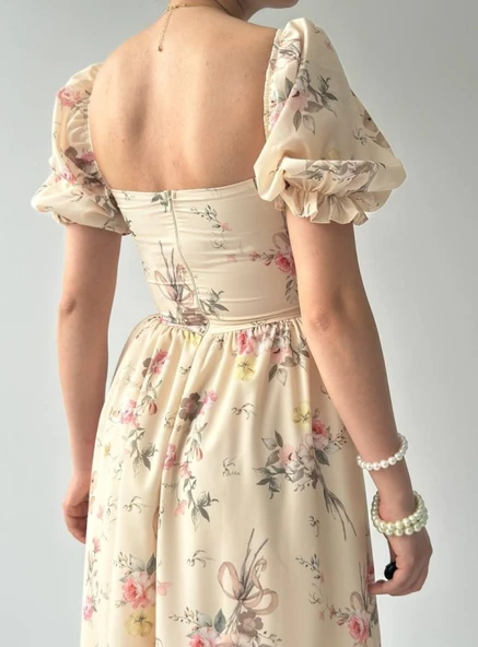 Camila Bağlamalı Elbise - Resim 9