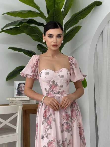 Caso Midi Elbise - Resim 3