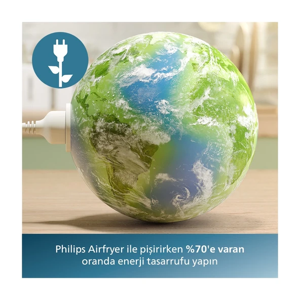 NA350/00 3000 Serisi Airfryer Çift Hazneli, Rapid Air Plus Teknolojisi, 8 Ayarlı Dijital Ekran, HomeID Uygulaması, - Resim 10