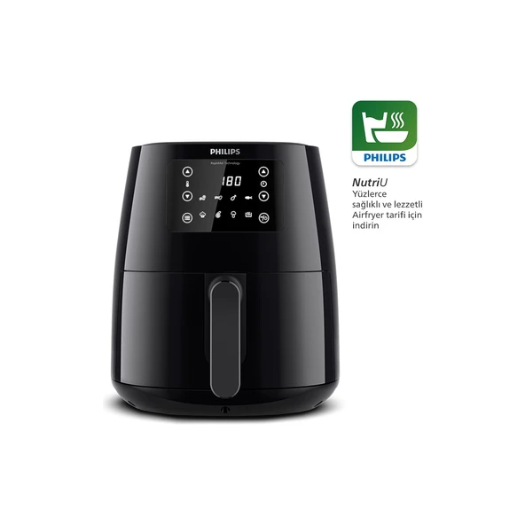 HD9243/90 3000 Serisi Airfryer Large, Rapid Air Teknolojisi 4,1L, 7 Ayarlı Dokunmatik Ekran, Sıcak Tutma Özelliği, - Resim 4