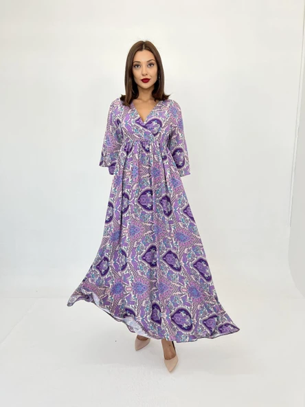 7035 ELBİSE-MOR - Resim 2