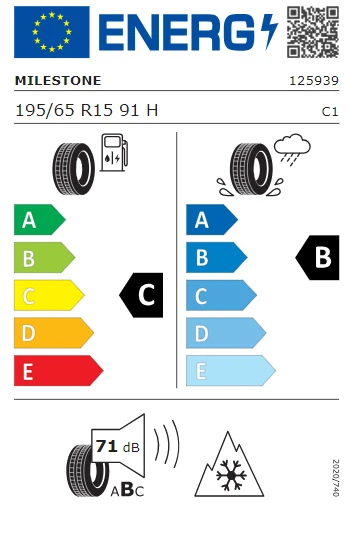 Milestone CarMile Winter 195/65 R15 91H Kış Lastiği - 2025 - Resim 3