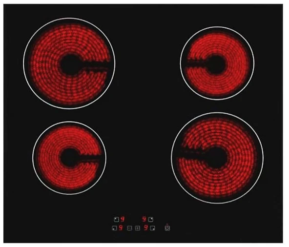 EMİNÇELİK SİYAH LUX VİTROSERAMİK ELEKTRİK OCAKLI 6 PROGRAMLI ANKASTRE SET - 3