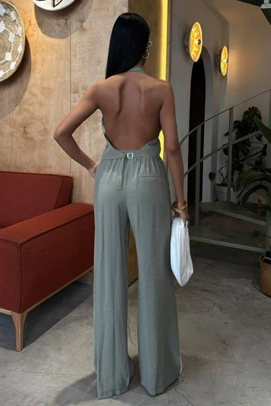 Halter Yaka Yelekli Modal Takım 10144 - Resim 8