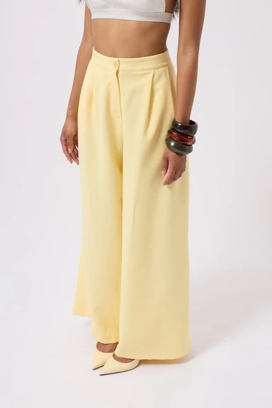 Casual Yüksek Bel Pantolon - Resim 4