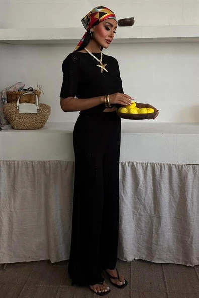 Triko Bluz Pantolon İkili Takım 10084-025 - Resim 2