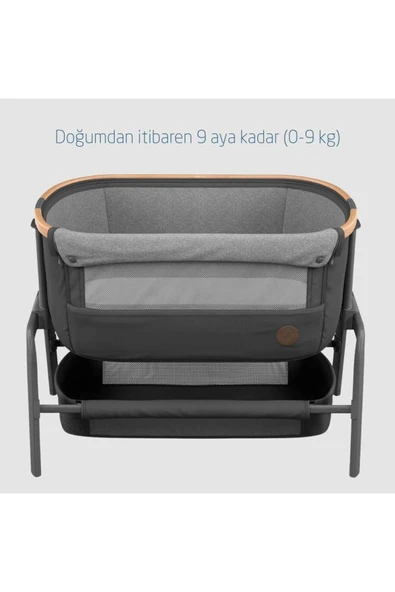 MAXİ-COSİ Maxi-cosi Iora Katlanabilir Anne Yanı Beşik Beyond Graphite Eco - Resim 5