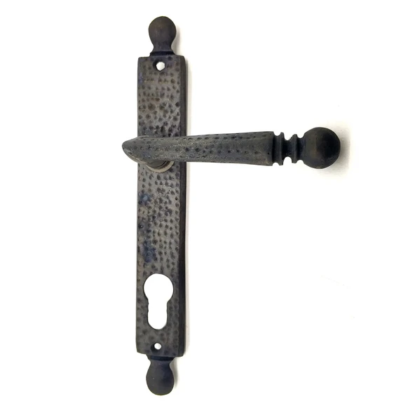 Antika Tarz Dekoratif Pirinç Misket Wc Banyo Kapı Kolu - 245x34 Mm, Oksit - 1