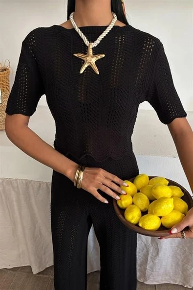 Triko Bluz Pantolon İkili Takım 10084-025 - Resim 8