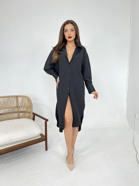 5216 GÖMLEK-SİYAH - Resim 2