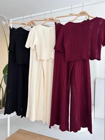 Triko Bluz Pantolon İkili Takım 10084-025 - Resim 11