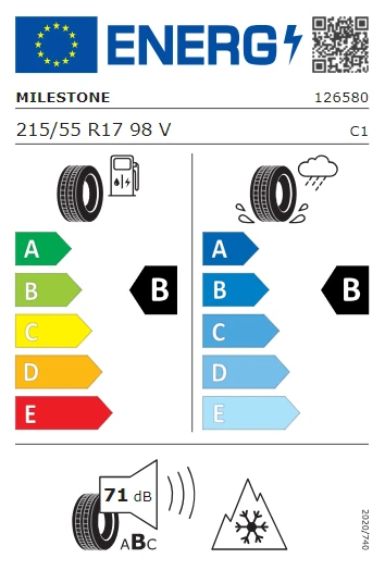 Milestone 215/55 R17 98V Reinf. Car. Winter Kış Lastiği 2025 Üretim - 3