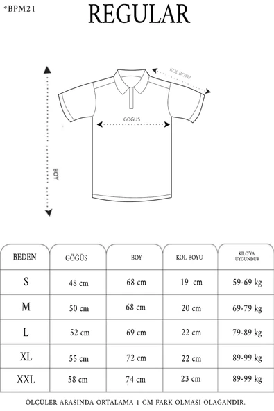 Yakası Düğmeli Yakalı Pike Baskılı T-Shirt - Beyaz - Resim 3