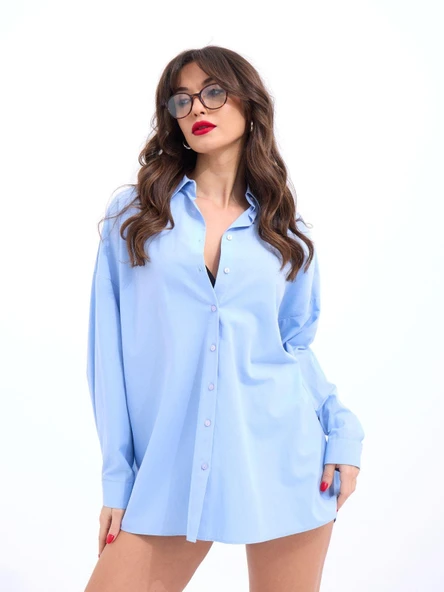 5213 GÖMLEK-MAVİ - Resim 5