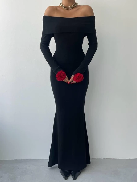 Livora Gül Detay Elbise - Resim 2