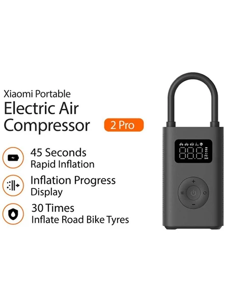 XIAOMI PORTABLE ELECTRIC AIR COMPRESSOR 2 PRO BLACK - 2