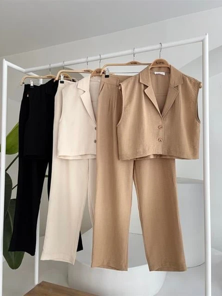 Zoe Crop Yelek Takım 9744-08 - 11