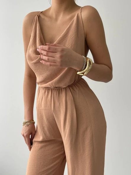 Darcy Sırt Dekolteli Tulum - Resim 5