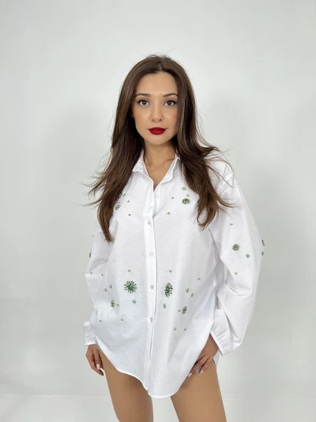 6811 GÖMLEK-BEYAZ - Resim 2