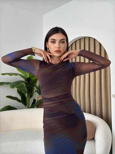 Flet Tül Elbise - Resim 3