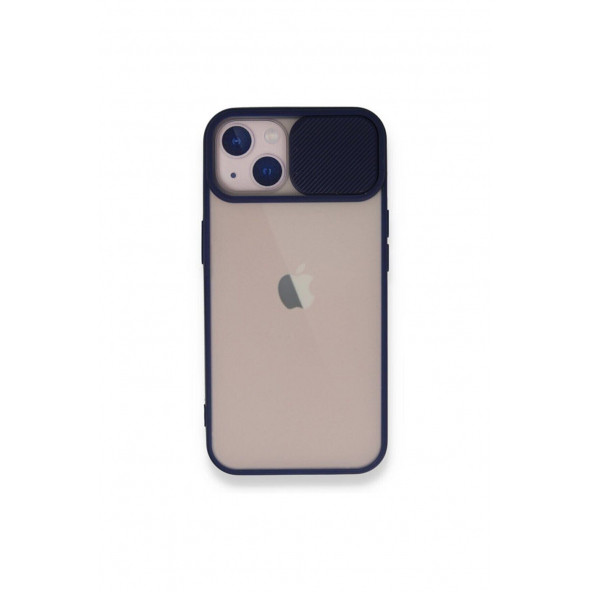 iPhone 13 Sürgülü Kamera Lens Korumalı Buzlu Mat Kılıf - 3