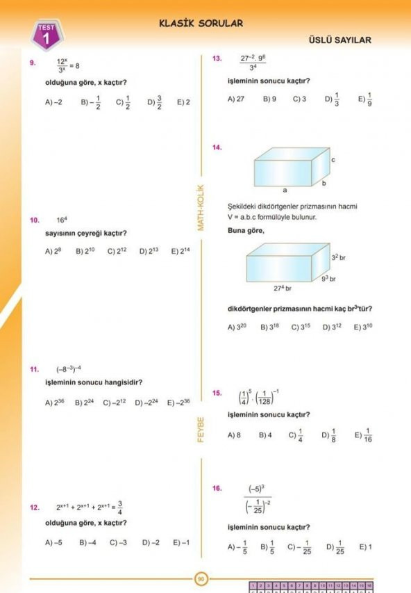 TYT MathKolik Yeni Nesil Matematik Soru Bankası Feybe Yayınları - 4