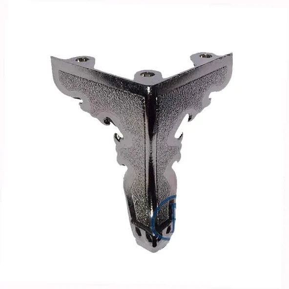 Kelebek Sandık Ayağı, Kutu Ayak 5,5 Cm - Nikel, 50 Adet ürün görseli