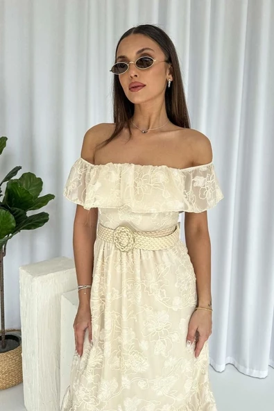 Reget Kemerli Elbise - Resim 2