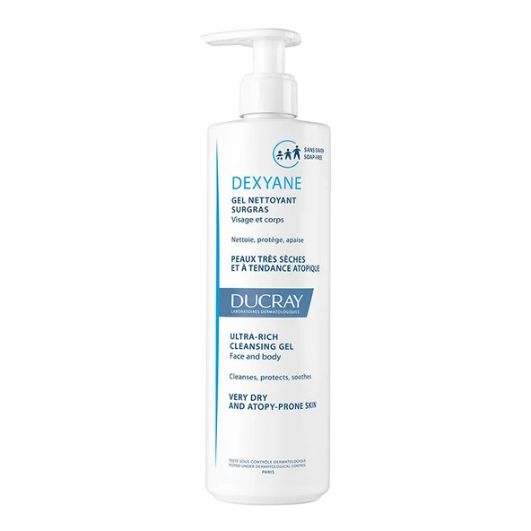 Ducray Dexyane Ultra Rich Cleansing Gel 400 ml ürün görseli
