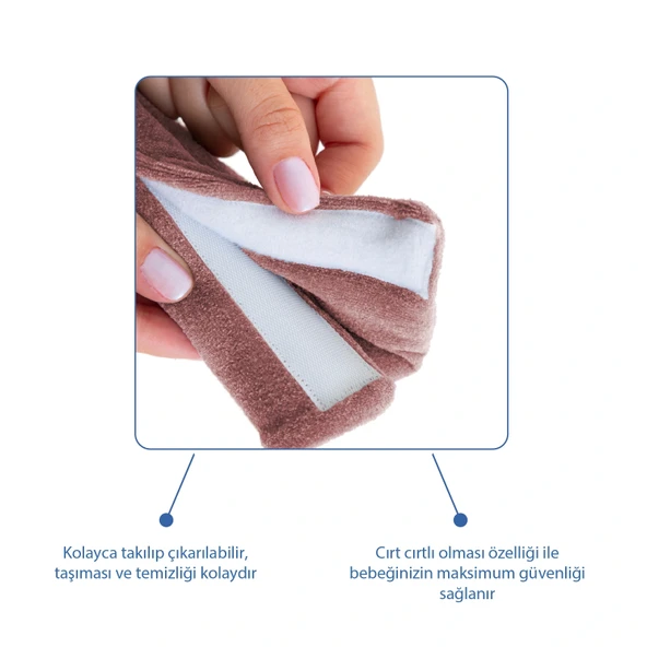 Babyjem Emniyet Kemeri Boyun Koruyucu Gül Kurusu - Resim 4