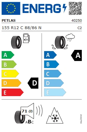 Petlas Full Grip PT925 155 R12C 88/86N Kış Lastiği - 2025 - Resim 3