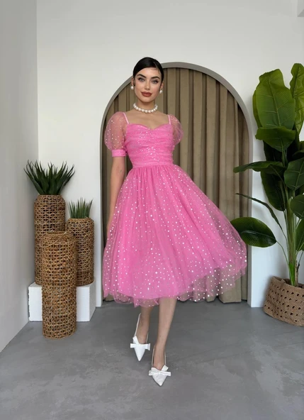 Helena Tül Elbise - Resim 6