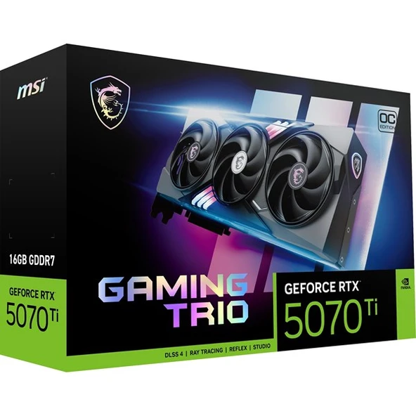 MSI VGA GEFORCE RTX 5070 TI 16G GAMING TRIO OC 16GB GDDR7 256B DX12 PCIE 5.0 X16(3XDP 1XHDMI) - 4