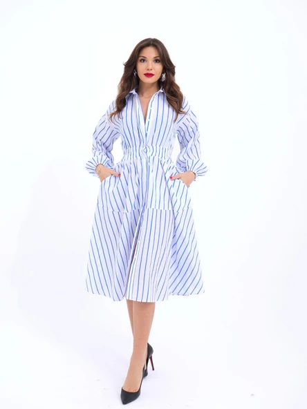 6813 ELBİSE-BALTİMORE ÇİZGİLİ ürün görseli