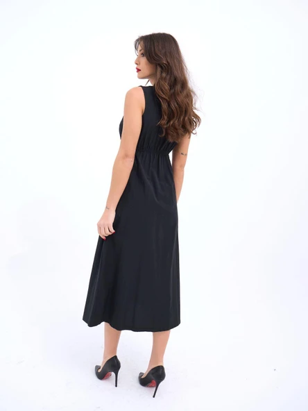 6510 ELBİSE-SİYAH - Resim 5