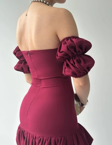 Peyda Straplez Elbise - Resim 8