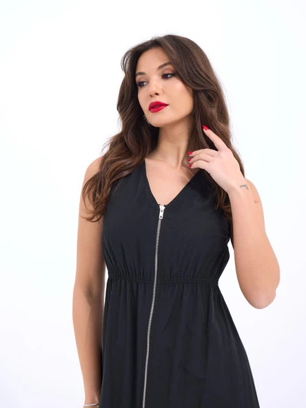 6510 ELBİSE-SİYAH - Resim 4