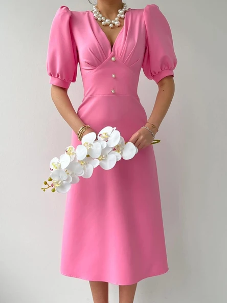 Linda Midi Elbise - Resim 2