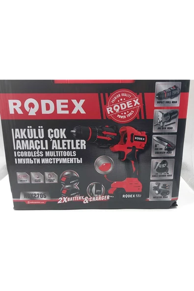 Rodex RDX2705 Akülü Çok Amaçlı El Aleti - 8