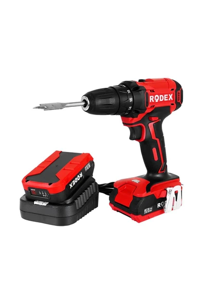 Rodex Darbesiz 17 Parça Çantalı Çift Akülü Şarjlı Matkap RDX3365A 2.0 - 2.4 Ah 1 2 Yıl 18 Volt
