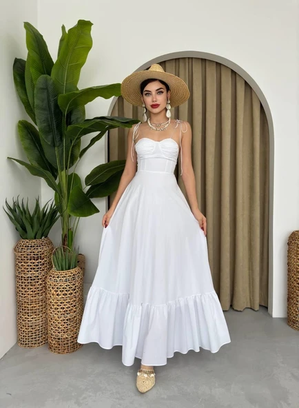 Elia İp Askılı Elbise - Resim 6